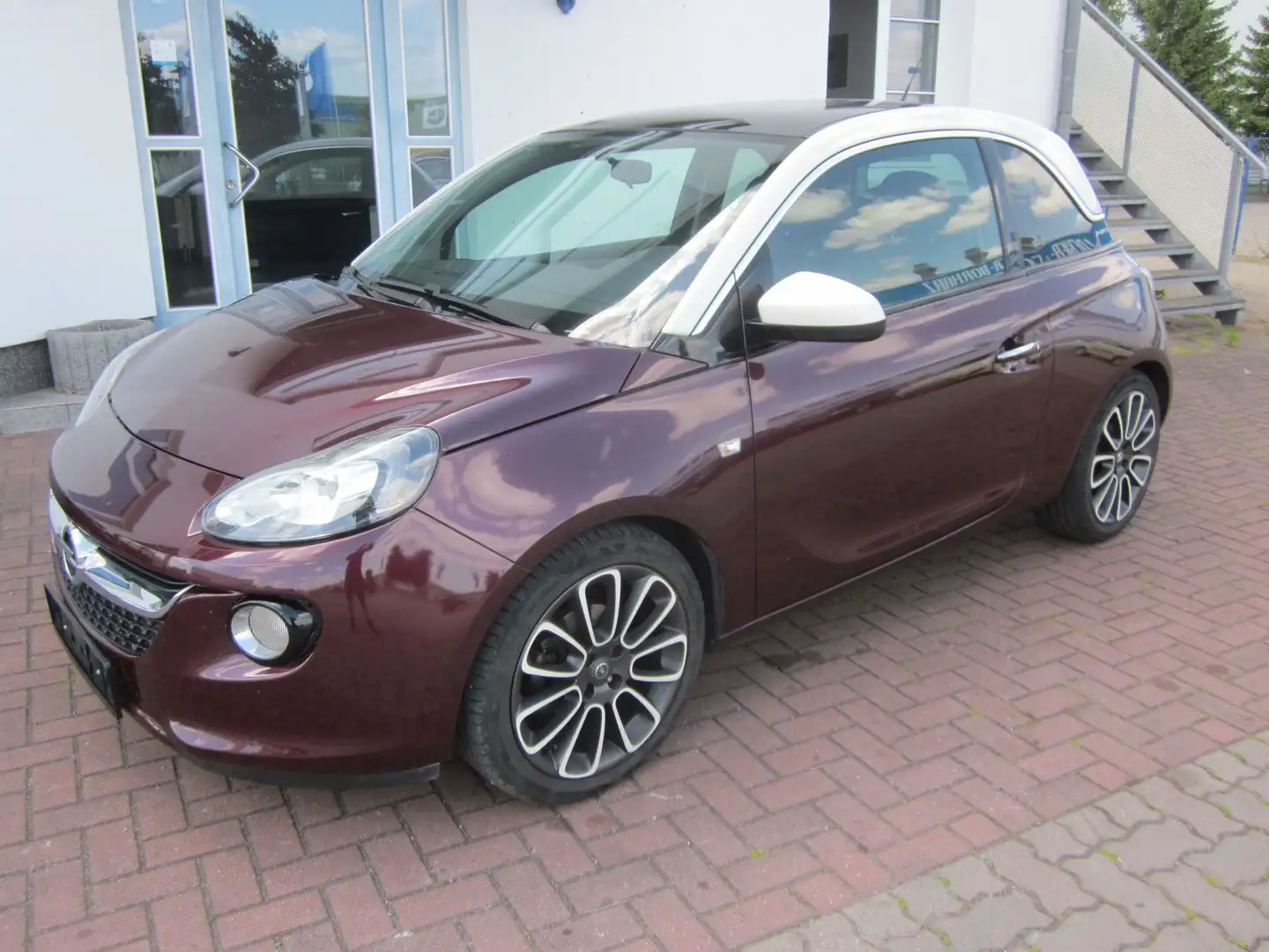 Opel Adam Glam+DACH+SHZ+KLIMAAUTOMATIK+17" +Teilleder Rot - 1