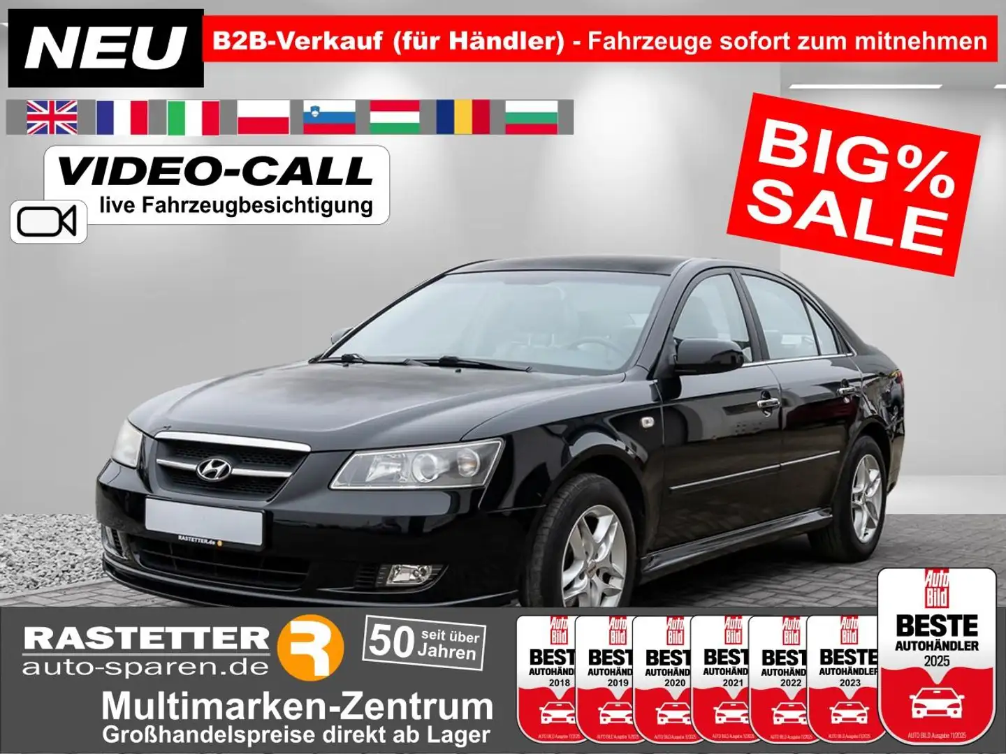 Hyundai SONATA 2.4 GLS Aut. Leder+SHZ+PDC+eSitz+Privacy+Klimaaut+ Nero - 1