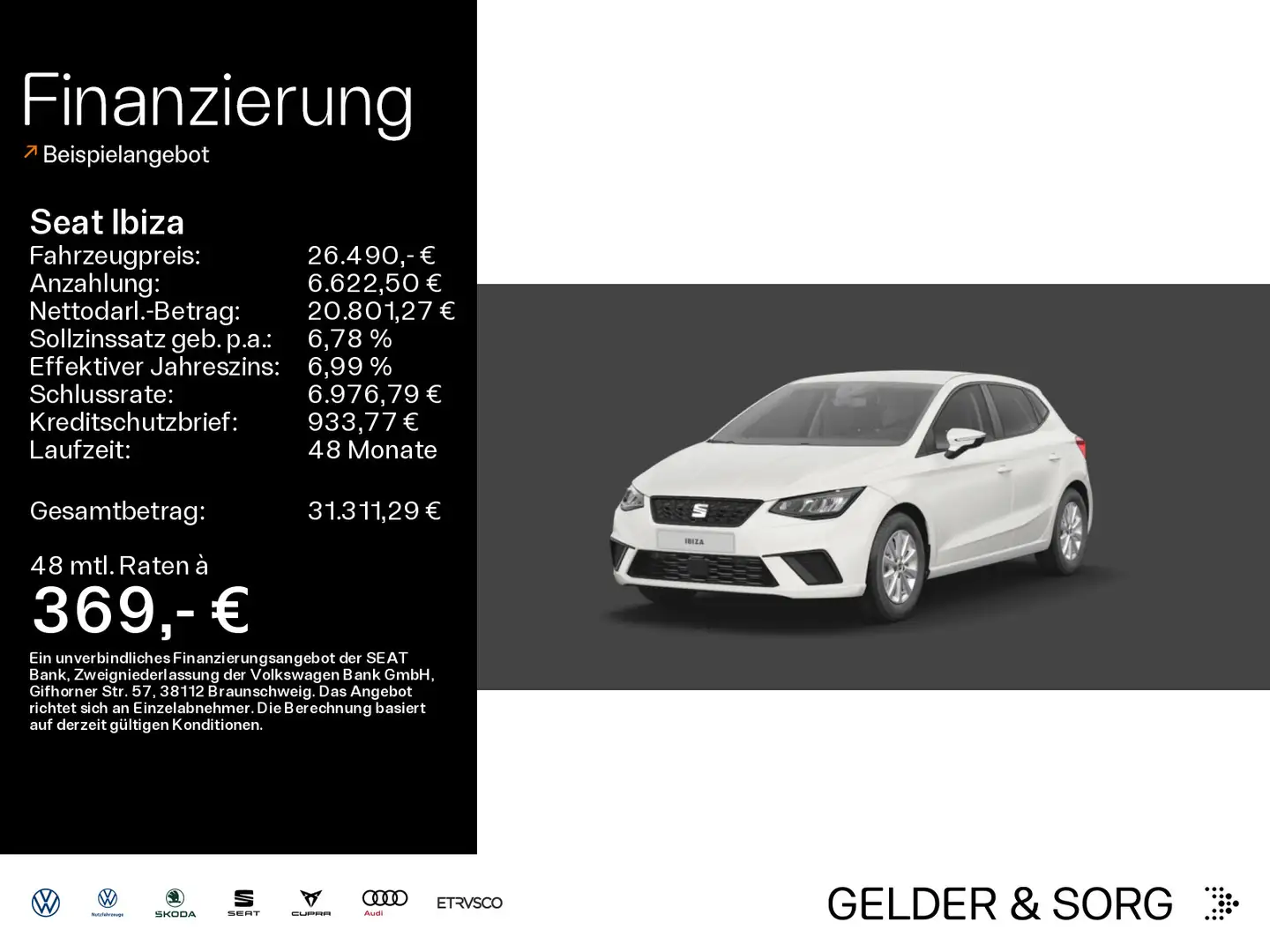 SEAT Ibiza Road Edition 1.0 TSI DSG *LED*SHZ*PDC*KAM* Blanco - 1