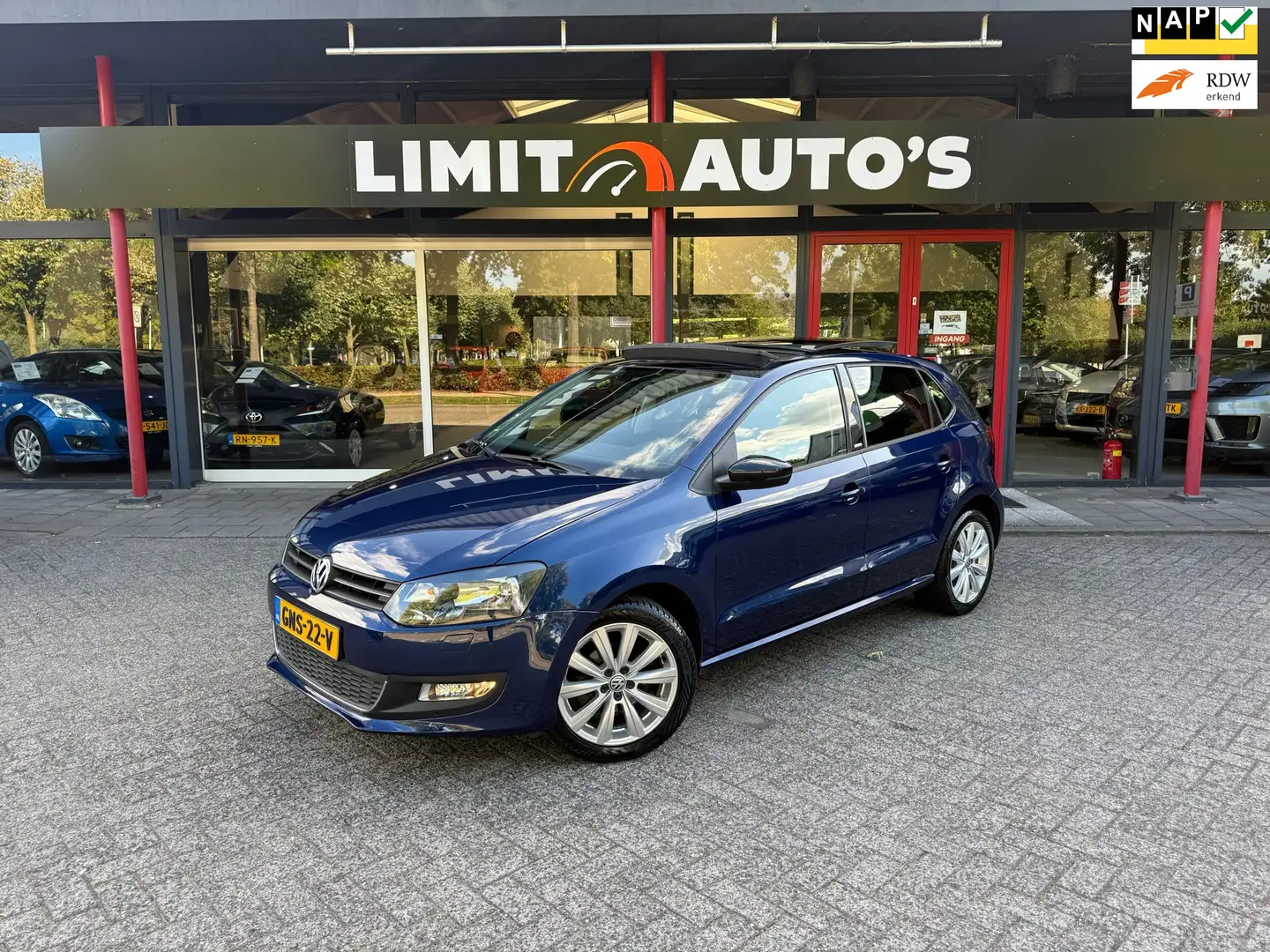 Volkswagen Polo 1.2 Easyline/Pano/Cruise/Climate/Pdc/Stoel.verw/El Blu/Azzurro - 1