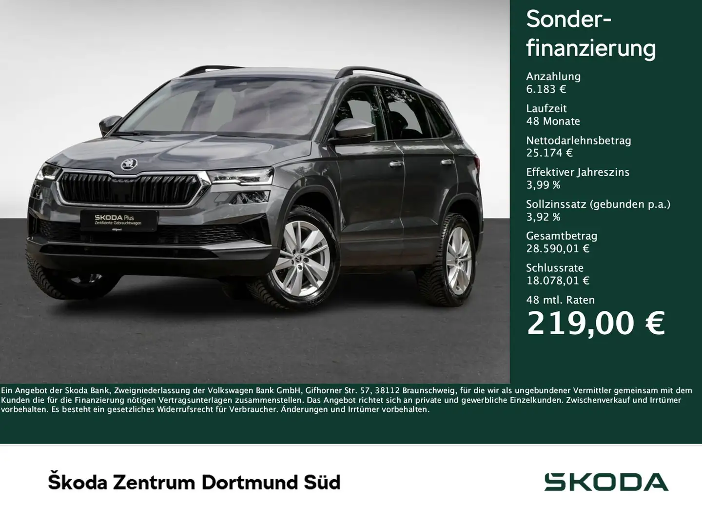 Skoda Karoq 1.5 SELECTION AHK CAM ACC E-KLAPPE NAVI Grey - 1