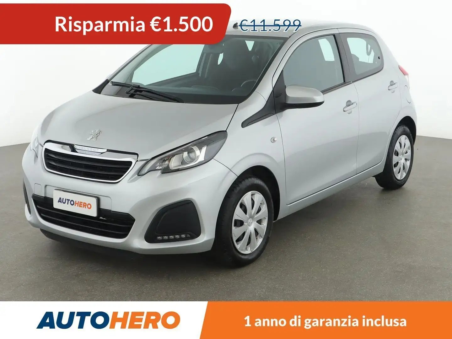 Peugeot 108 1.0 VTi Active Argento - 1