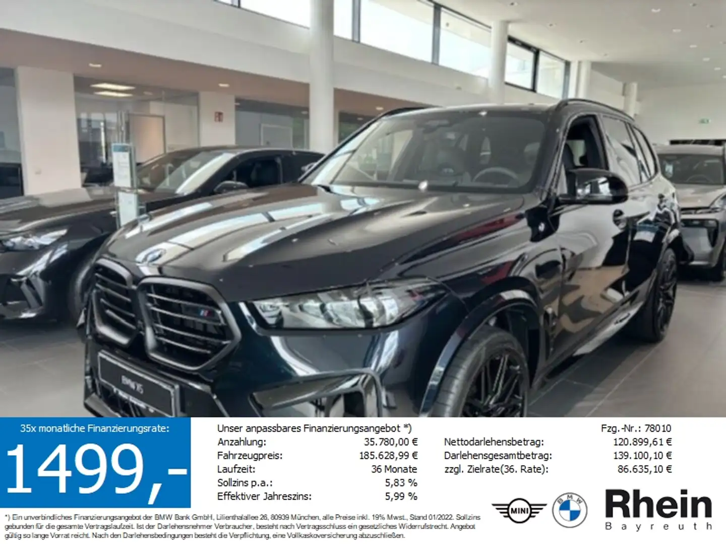 BMW X5 M Competition Negru - 1