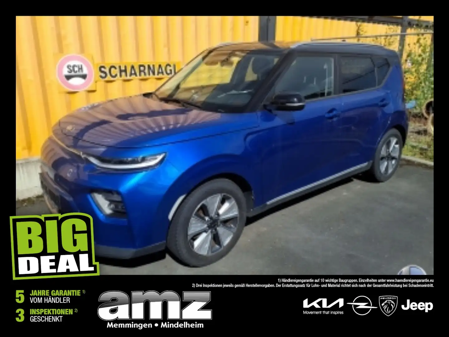 Kia Soul e- 64kWh Vision ACC+LED+Navi+SHZ+Kam.+LM Blu/Azzurro - 1