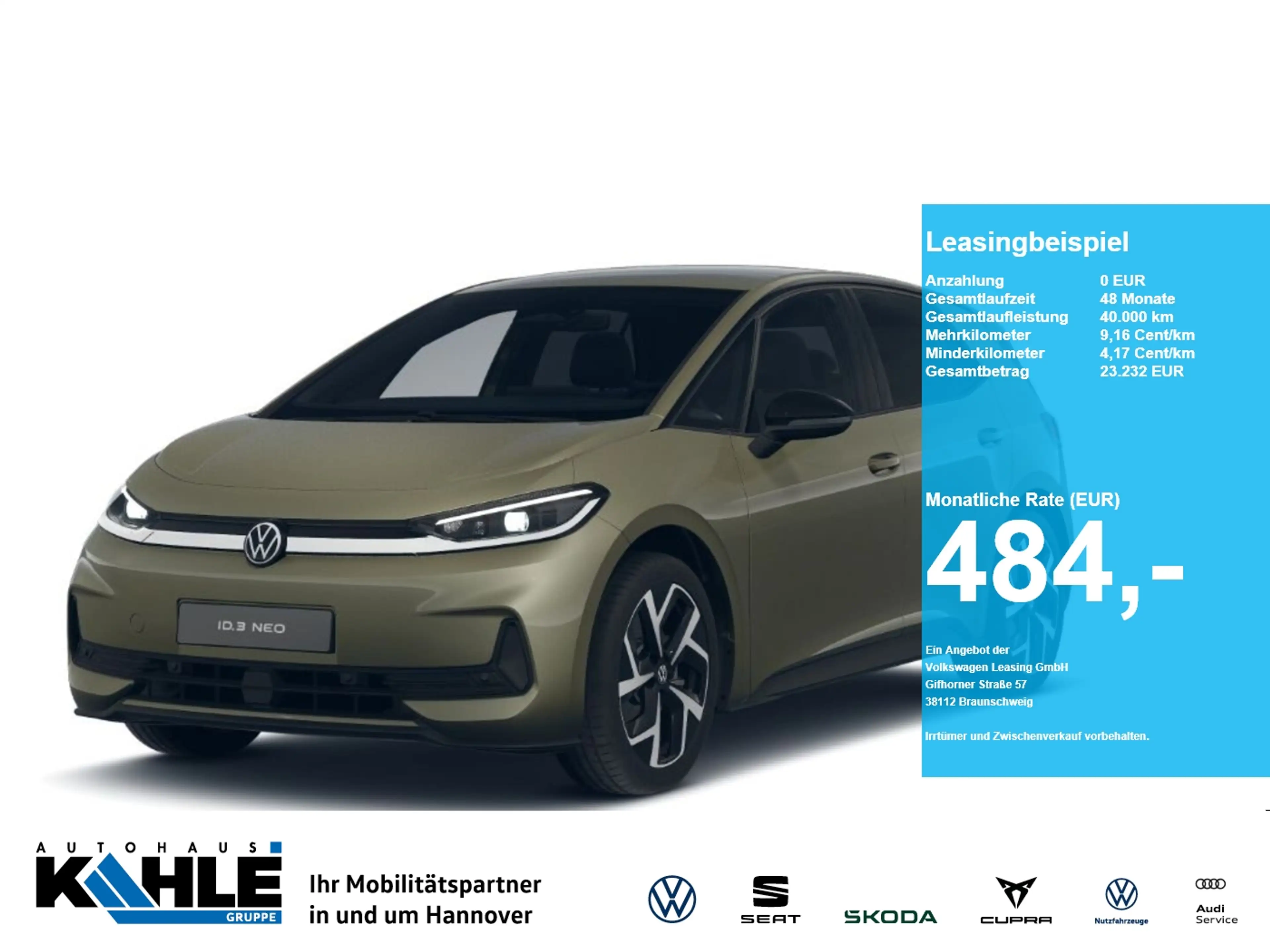 Volkswagen ID.3 Neo Life GJR Wärmepumpe AHK