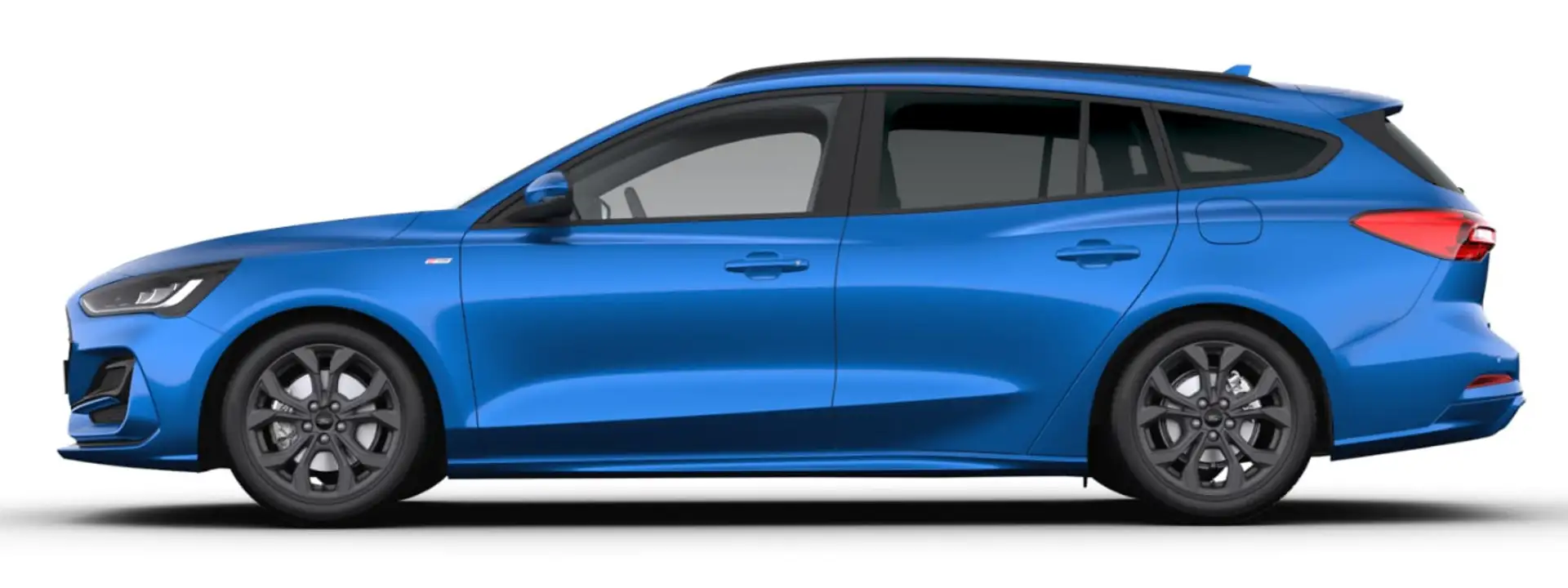 Ford Focus Wagon 1.0 EcoBoost Hybrid ST Line X | NU MET €1.50 Blauw - 2