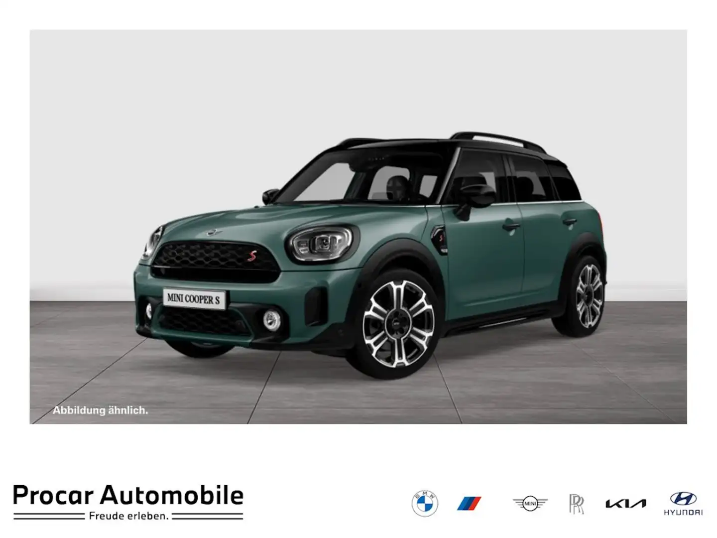 MINI Cooper S Countryman Cooper S ALL4 Aut Nav HuD LED h&k Pano AHK RFK Grün - 1