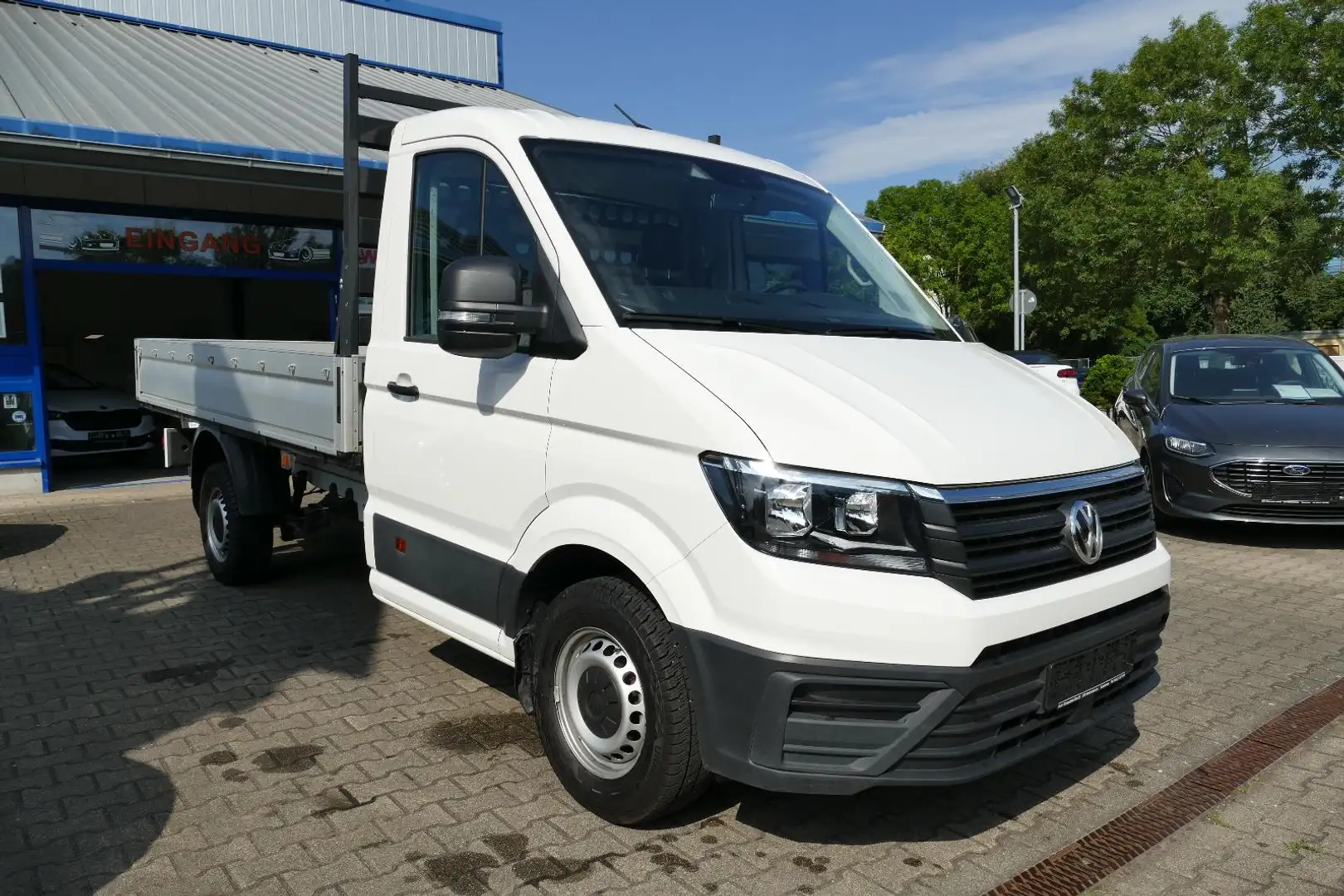 Volkswagen Crafter Pritsche 35 mittellang + NAVI+KLIMA+AHK Wit - 1