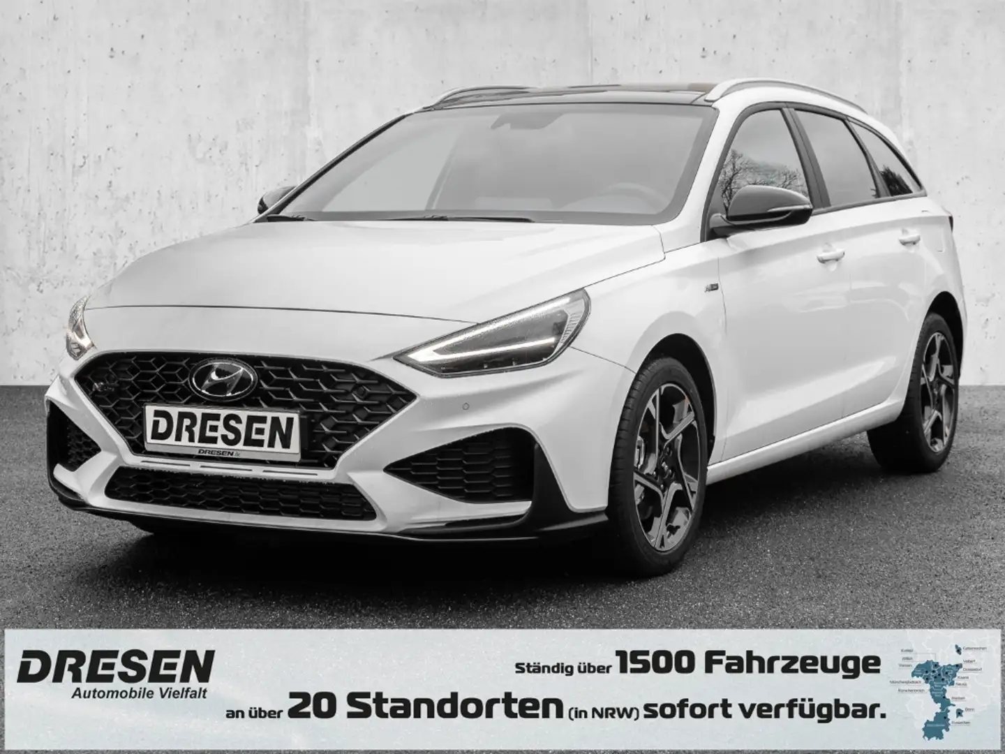 Hyundai i30 1.0 T-GDI N-Line mit Sitz-Paket Assistenz GD Biały - 1