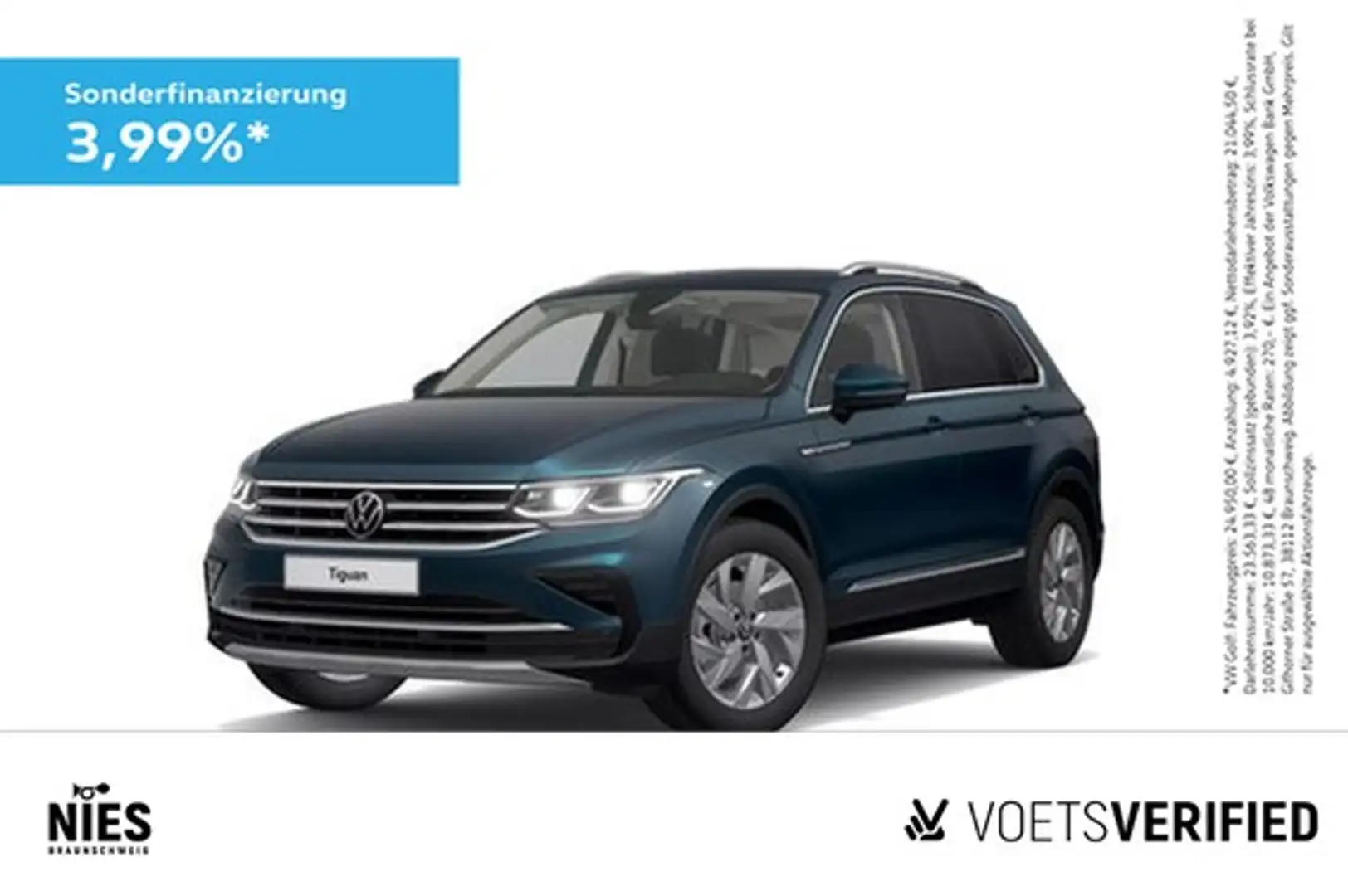 Volkswagen Tiguan Elegance 1.5 TSI DSG MATRIX-LED+App-Connect+Rea... Bleu - 1