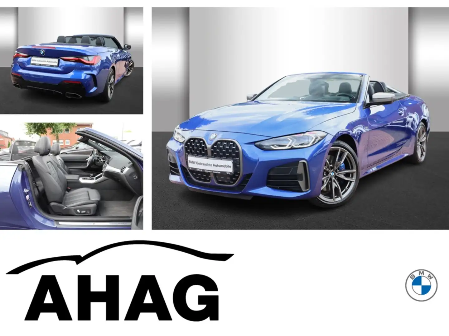 BMW 440 M440d xDrive Cabrio Laser HUD 360 H/K Sitzbelüf Blau - 1