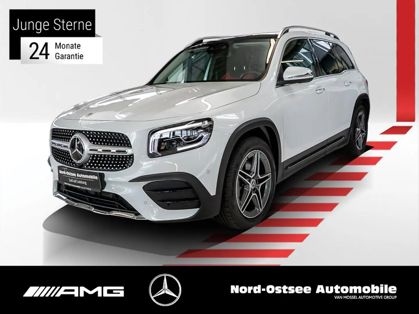 Mercedes-Benz GLB 220 d 4M AMG PANO 360° KEYLESS DISTR MEMORY Blanc - 1