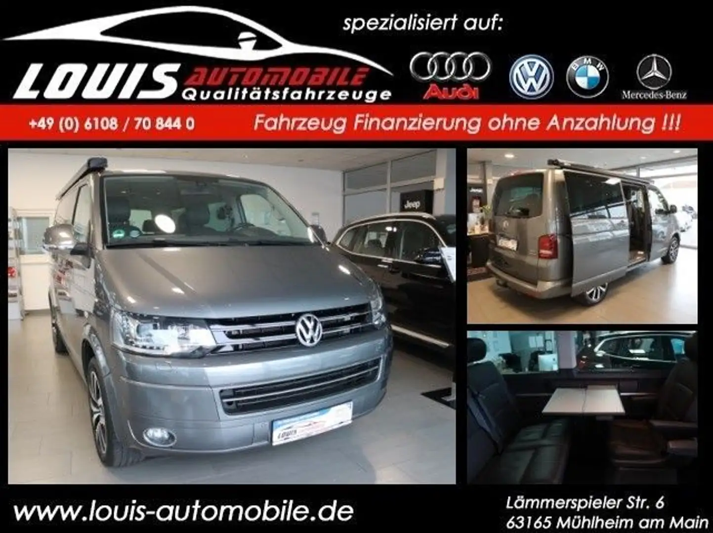 Volkswagen T5 Multivan Cup 4Motion 7-Stzr./Standhz./Leder Grau - 1