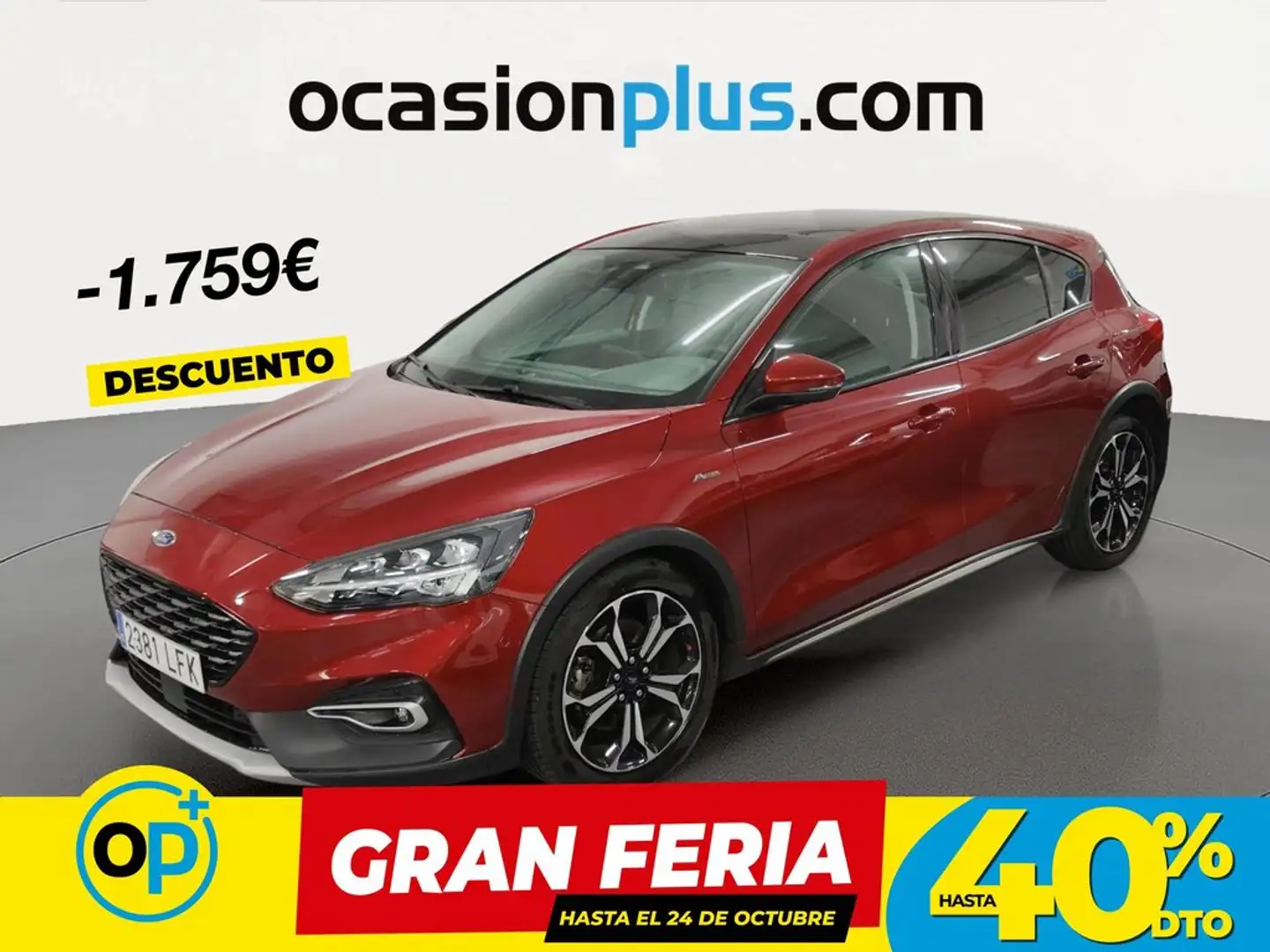 Ford Focus 2.0Ecoblue Active Aut. 150 Rojo - 1