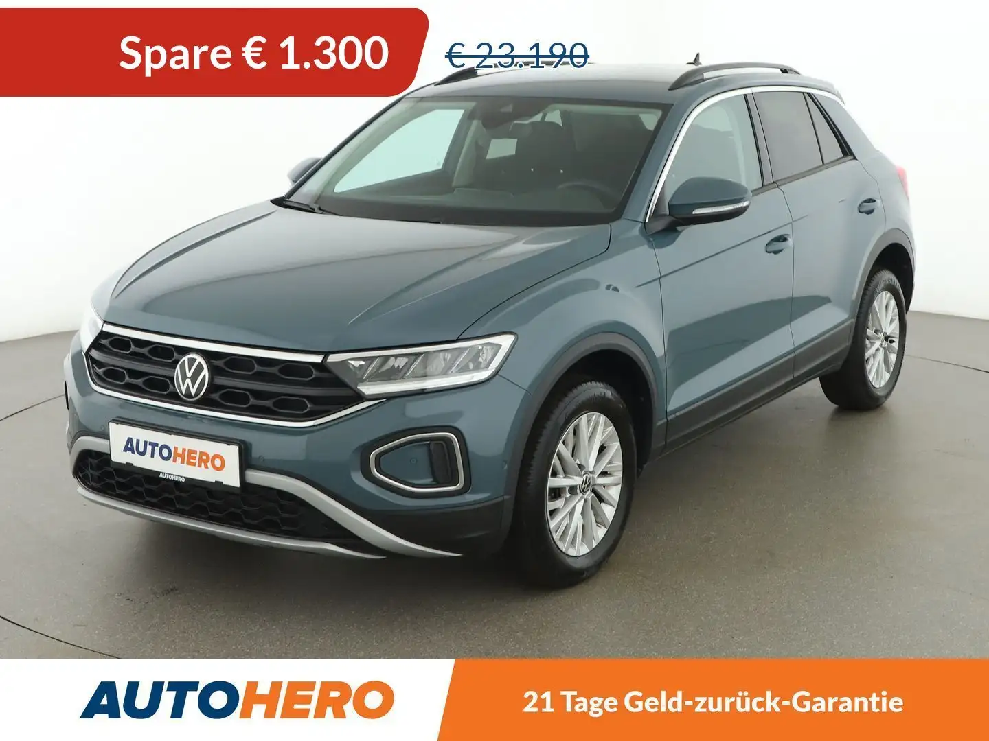 Volkswagen T-Roc 1.0 TSI Life *LED*ACC*SPUR*KLIMAAUT*CARPLAY&AUTO* Blau - 1