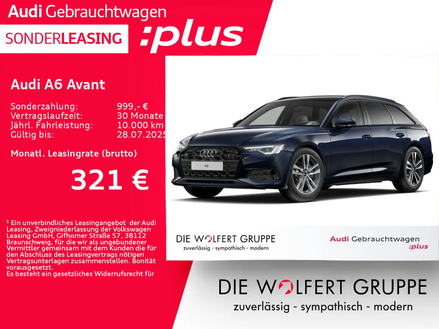 Audi A6 advanced 45 TFSI S tronic ACC*360°*AHK Blau - 1
