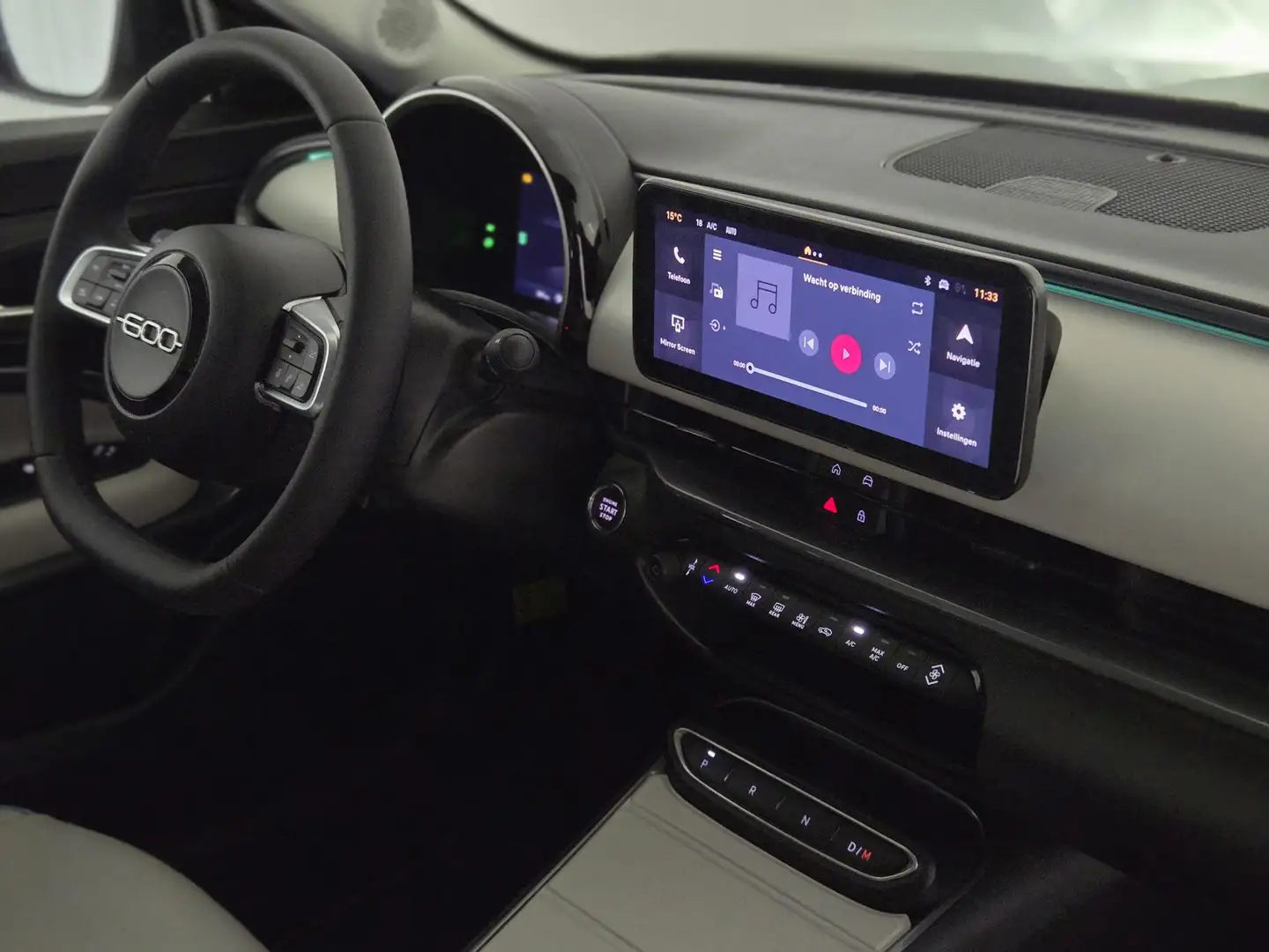 Fiat 600 1.2 Hybrid La Prima | Lederen Bekleding | Apple-An Gris - 2