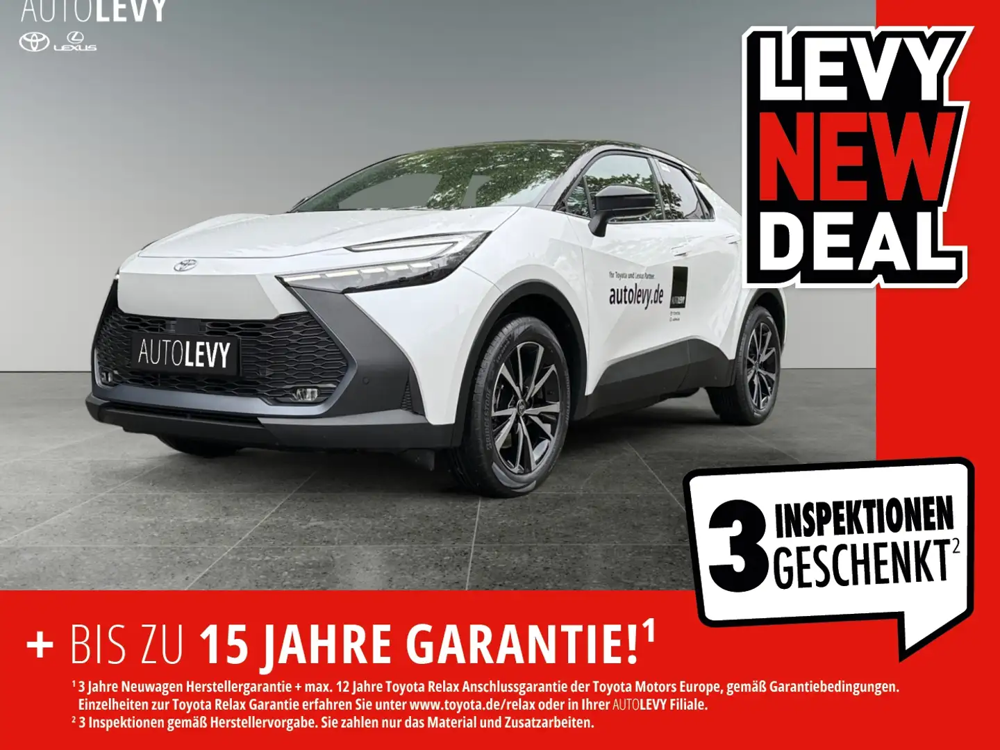 Toyota C-HR - 2.0 l Plugin 4x2  Teamplayer CVT RFK+SHZ Weiß - 1