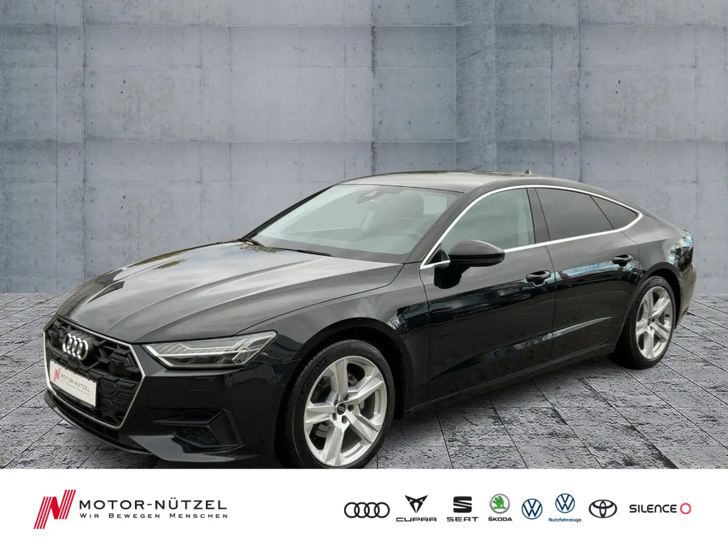 Audi A7 40 TDI QU HD-MATRIX+NAVI+ACC+VC+19Z Schwarz - 1