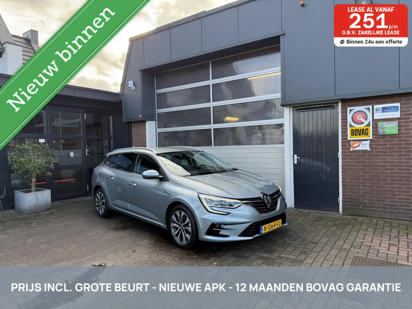 Renault Megane E-Tech Estate 1.6 Plug-In Hybrid 160 Intens *ALL-IN PRIJS Grijs - 1