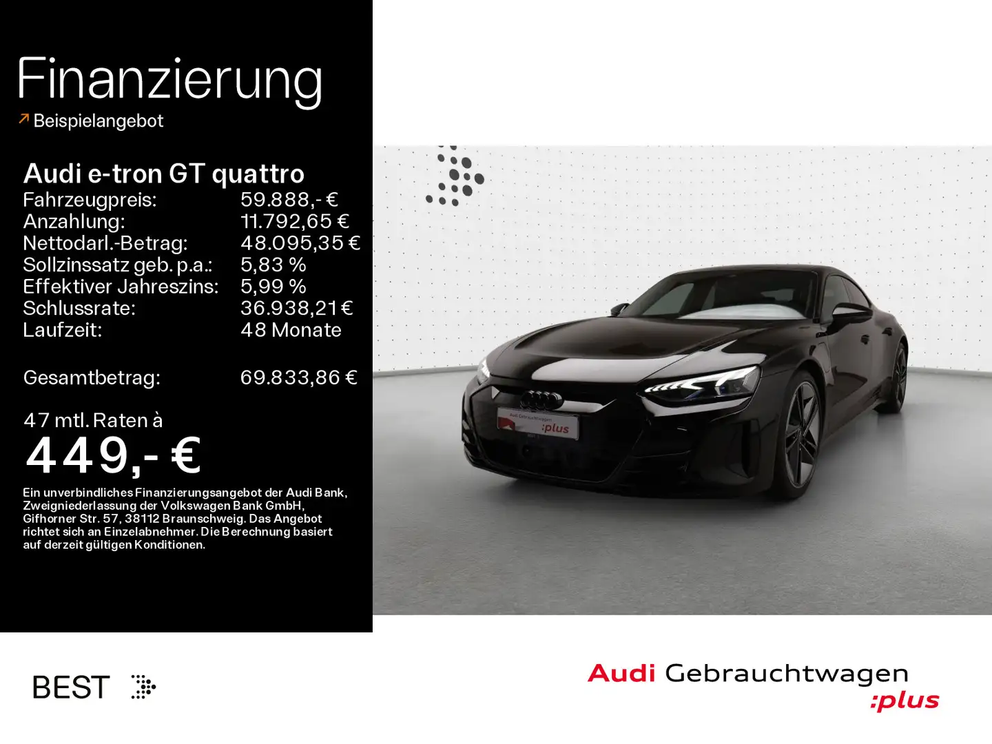 Audi e-tron GT e-tron GT Assist*HUD*Dynamik*B&O*Sitzbelüftung Grün - 1