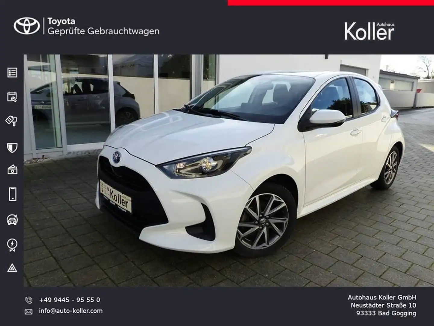 Toyota Yaris 1.5 Hybrid Business Edition Navi Sitzhzg. Weiß - 1