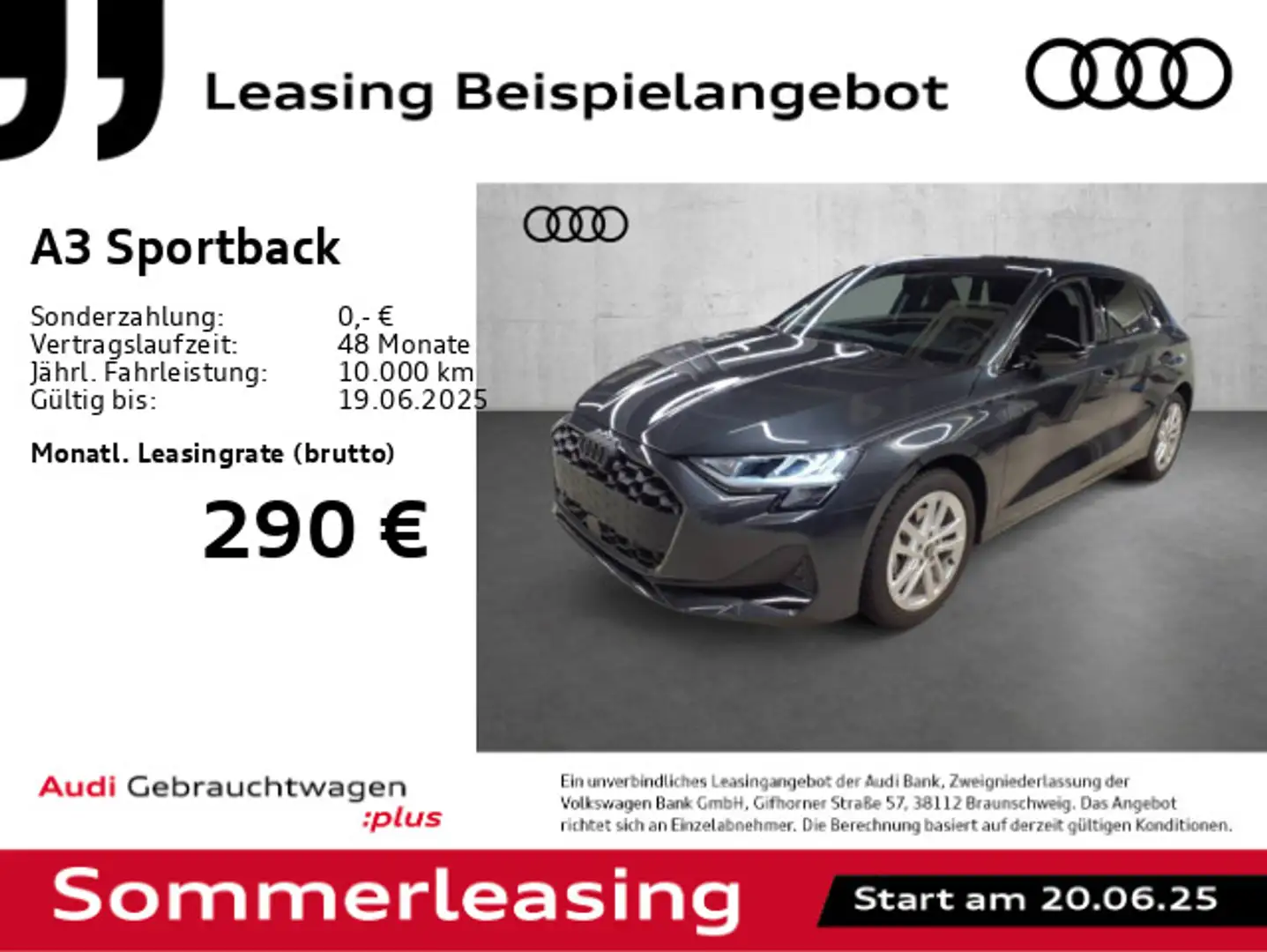 Audi A3 35 TFSI adv. S tr. *NAV+*R-CAM*ACC* Grau - 1