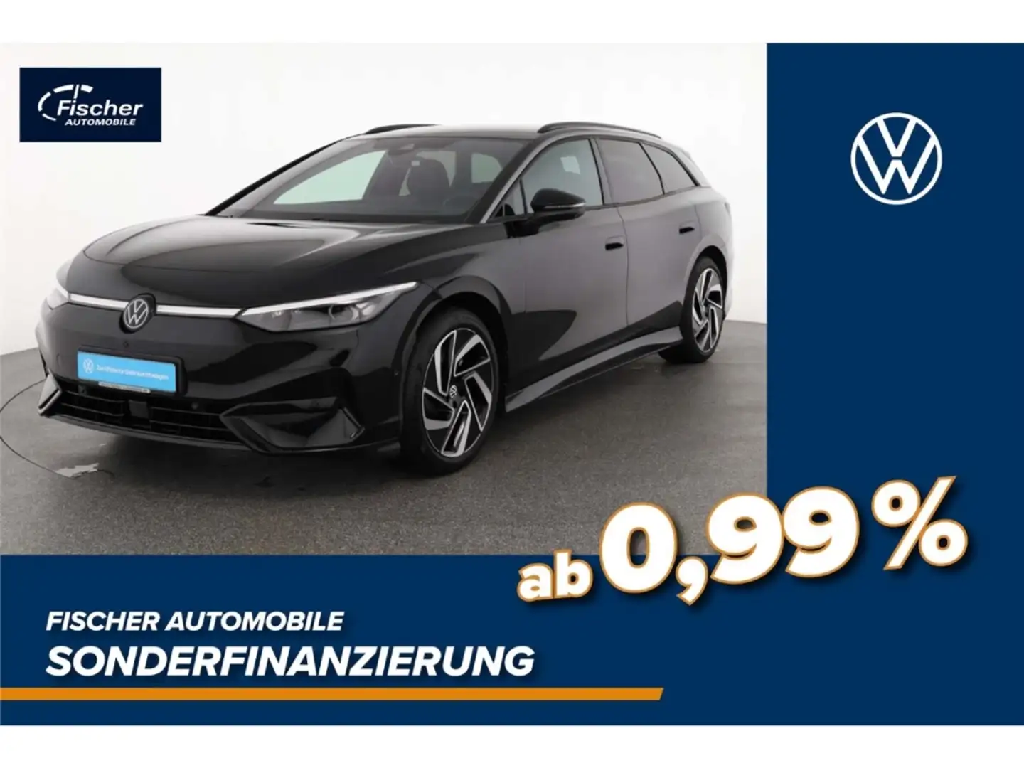Volkswagen ID.7 Tourer Elektro Pro S 86 kWh AHK/Matrix/RFK Schwarz - 1