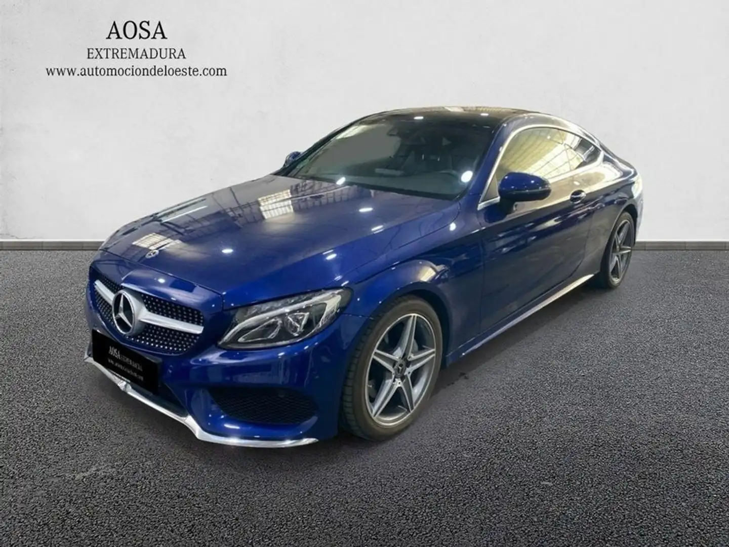 Mercedes-Benz C 220 d coupe amg line Azul - 1