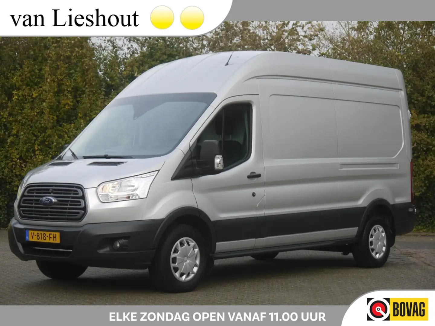Ford Transit 350 2.0 TDCI L3H3 NL-Auto!! DHOLLANDIA LAADKLEP -- Argent - 1
