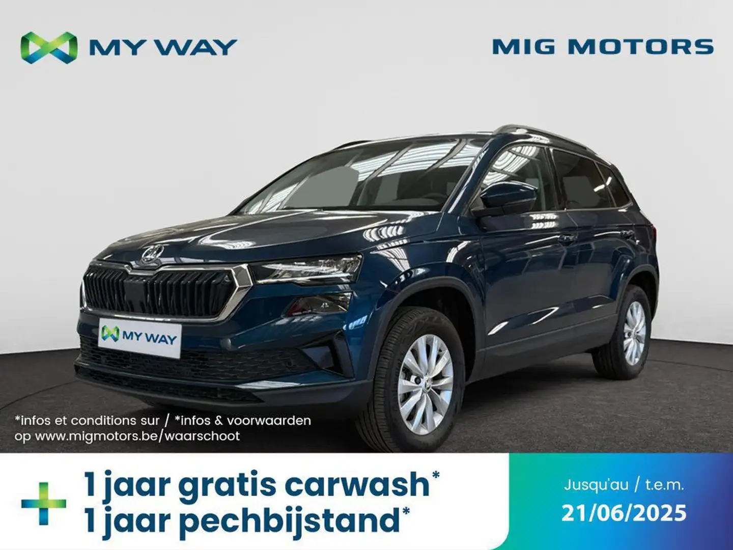 Skoda Karoq Karoq Clever 1.5 TSI 110kW (150pk) DSG7 Bleu - 1