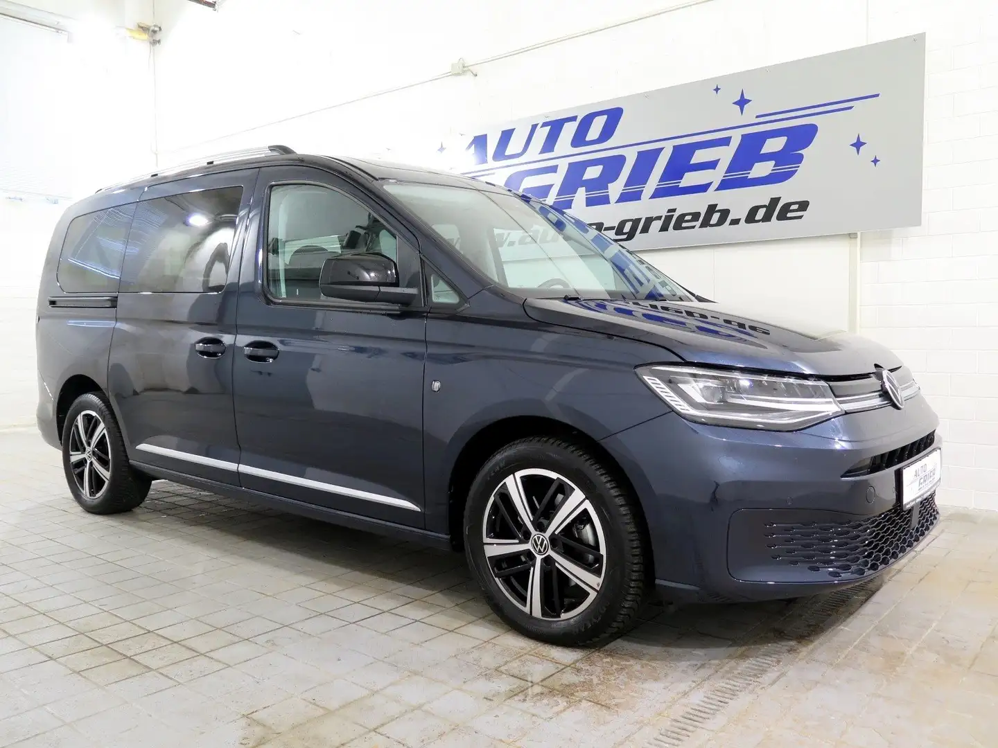 Volkswagen Caddy Style Maxi 4Motion, Standh.,AHK,LED,Panod,RFK Blauw - 1