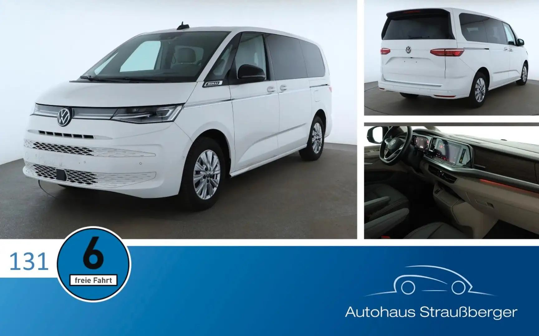Volkswagen T7 Multivan 2.0 TDI Style LÜ IQ ACC Rfk HuD 6-S Blanc - 1