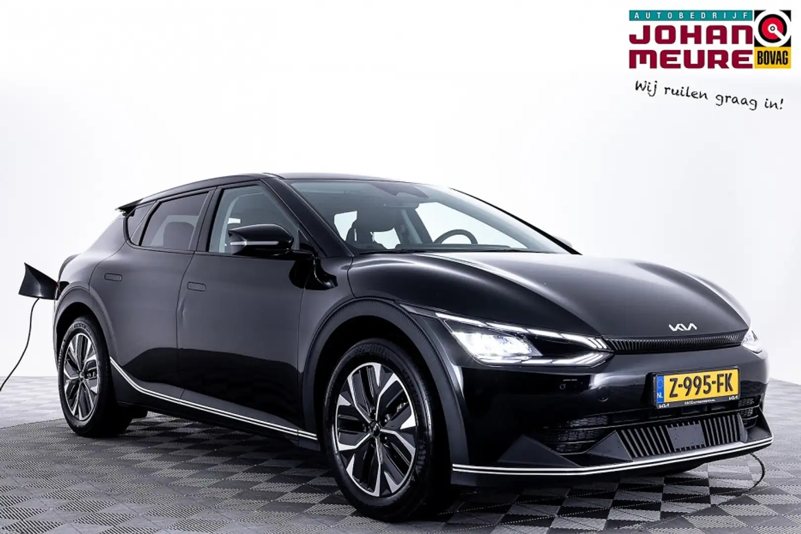 Kia EV6 Light Edition 58 kWh ✅ 1e Eigenaar Zwart - 1