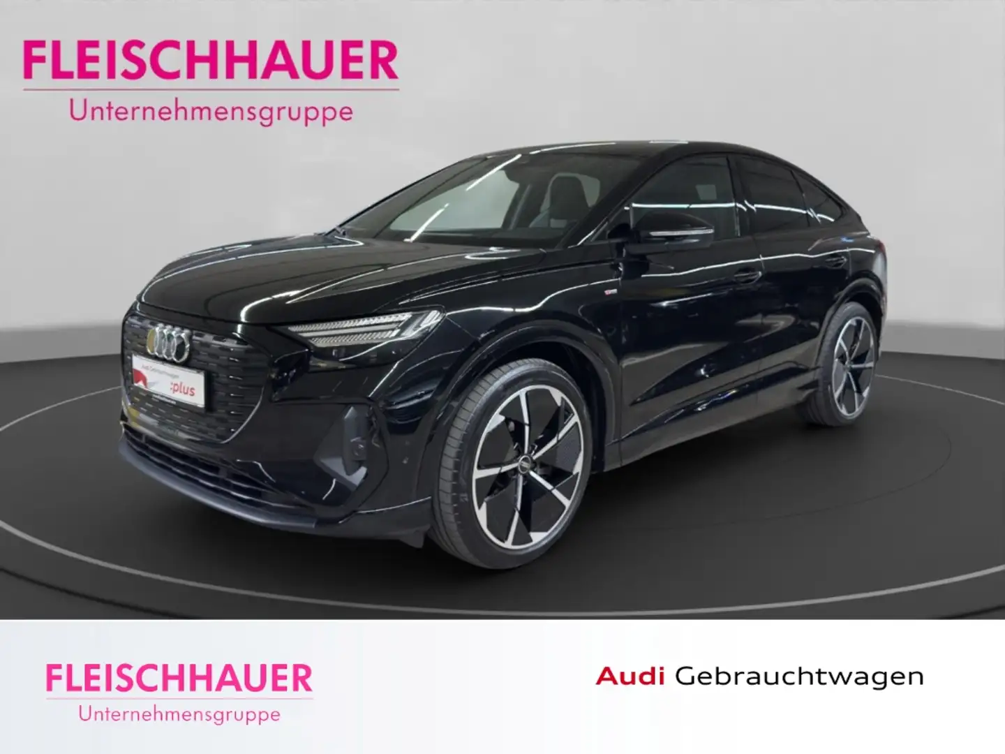 Audi Q4 e-tron Sportback 50 quattro MATRIX+PANO+AHK+ACC+LEDER+HUD Schwarz - 1