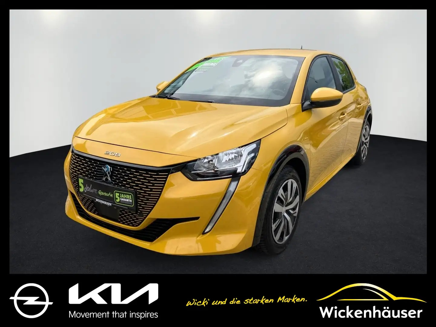 Peugeot 208 e- Elektromotor 136 (e-) Auffahrwarnsystem Jaune - 1