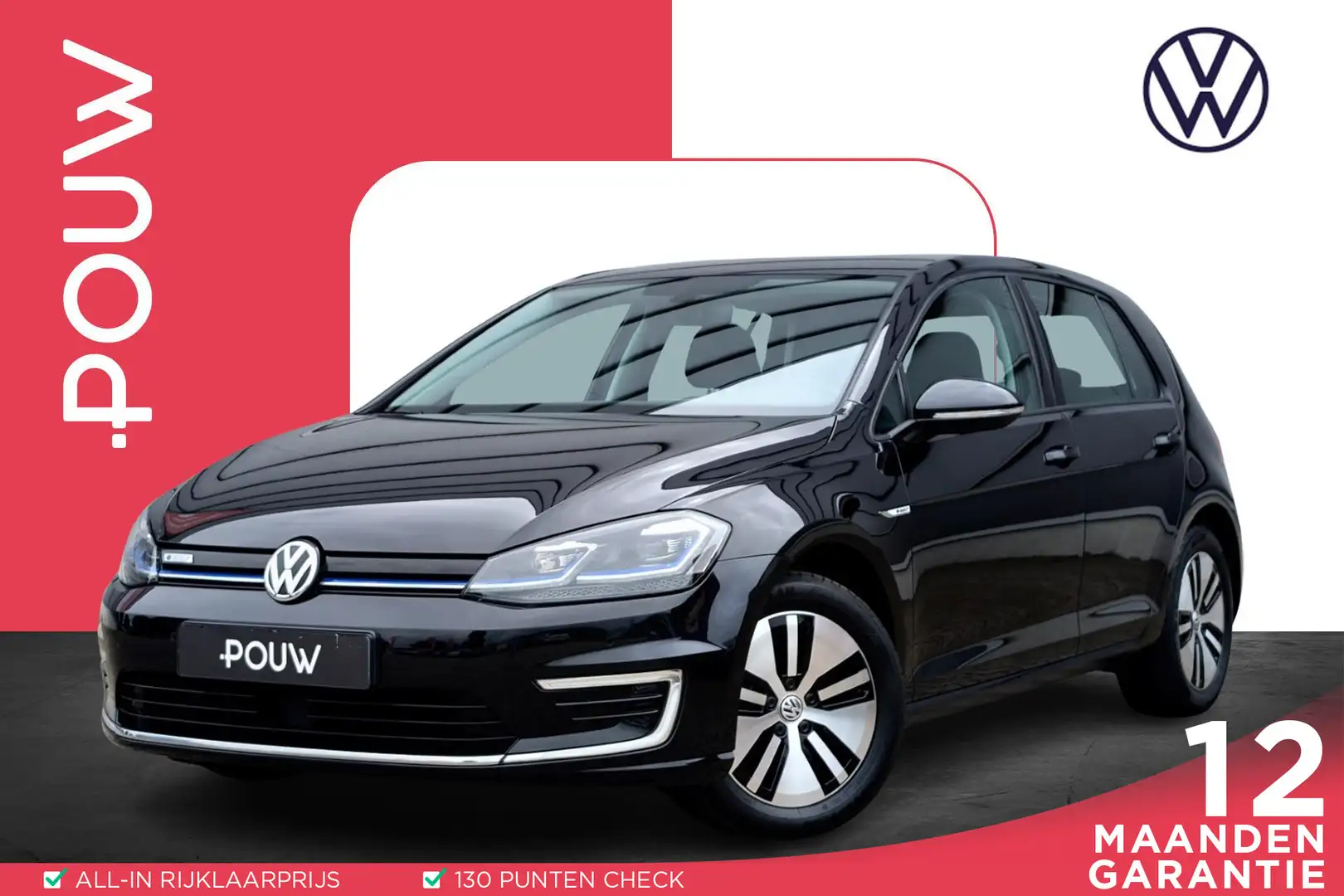 Volkswagen e-Golf E-DITION 136pk Automaat | Navigatie | LED plus | S Negro - 1