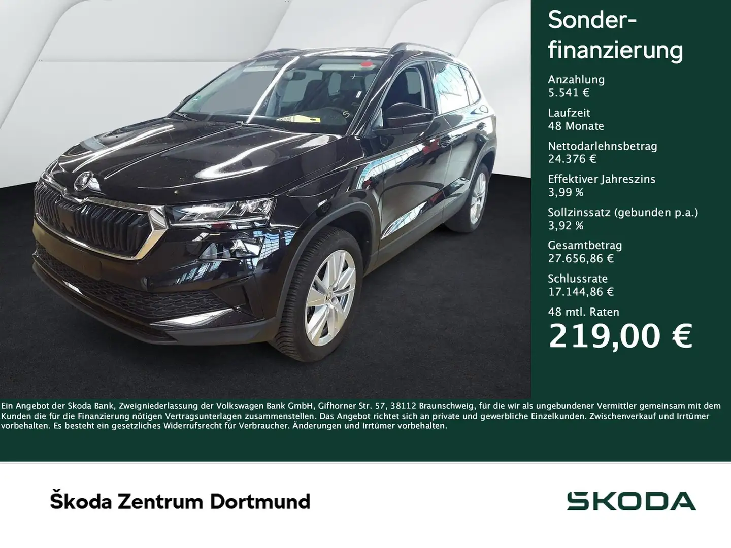 Skoda Karoq 1.5 SELECTION CAM ACC E-KLAPPE NAVI LM17 Black - 1