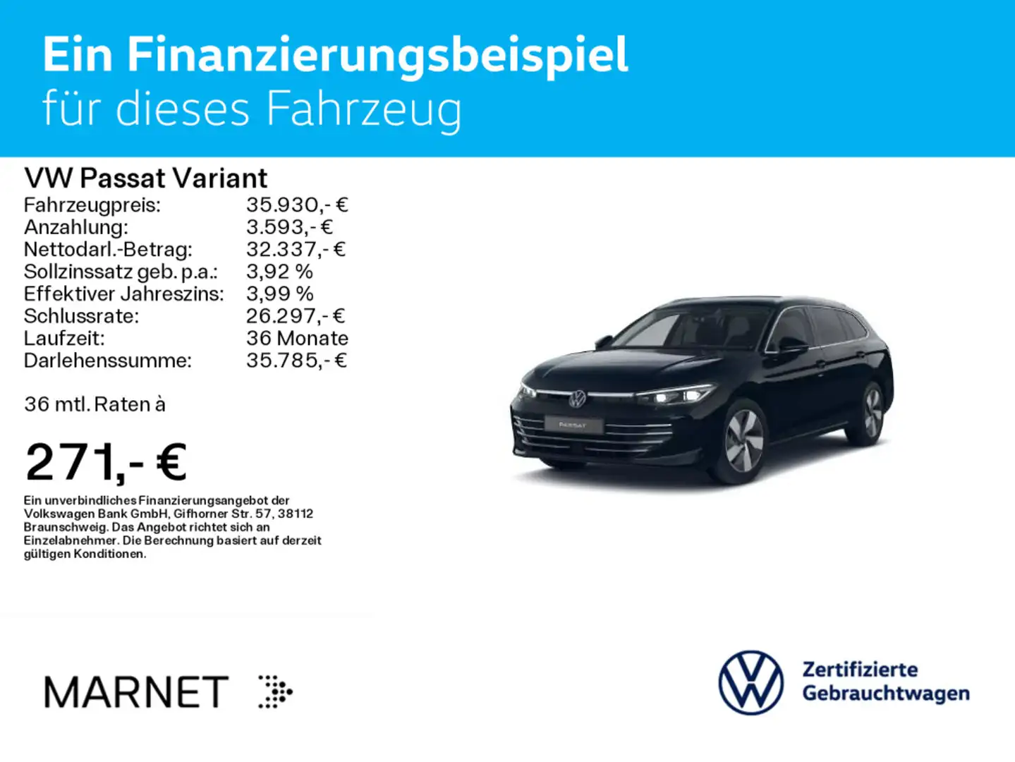 Volkswagen Passat Variant 2.0 TDI DSG ELEGANCE*IQ.LIGHT*AHK Schwarz - 2