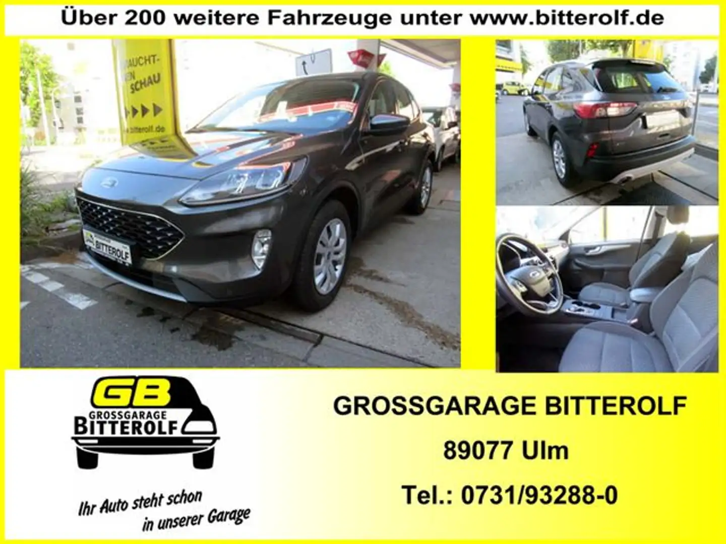Ford Kuga 2.0D 4WD Automatik Navi/4xSHZ/Temp/PDC Grau - 1