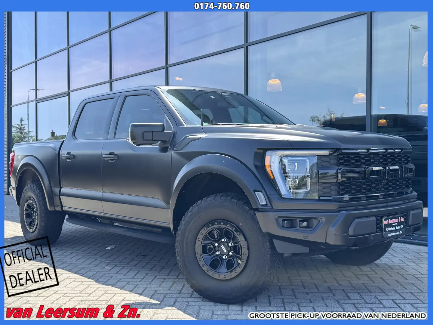 Ford F 150 USA 3.5 V6 Ecoboost SuperCrew Raptor | Matzwarte w Schwarz - 1