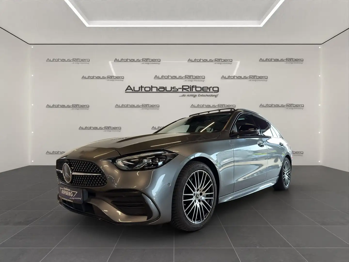 Mercedes-Benz C 220 T d AMG/AHK/PANO/NIGHT/LED/DISTRONIC/MBUX Gris - 1