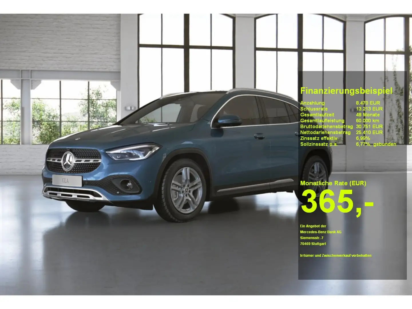 Mercedes-Benz GLA 250 e MBEAM HuD 360°KAM DISTRONIC AHK elHeck Blau - 1