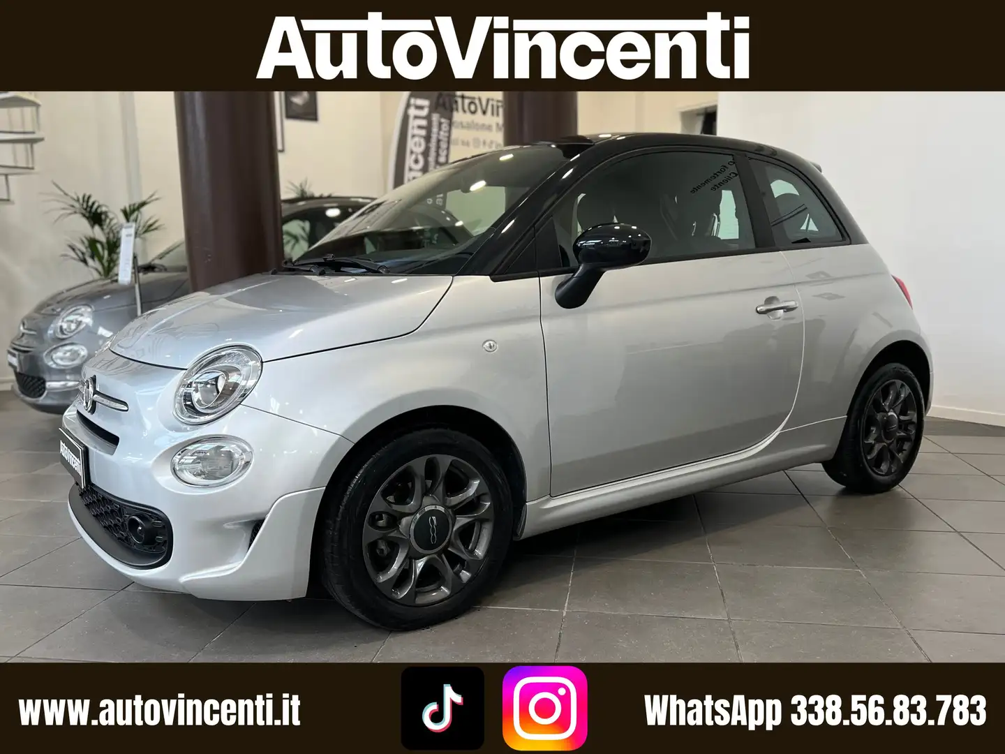 Fiat 500 1.0 CC 70 CV HYBRID CONNECT UNICO PROPRIETARIO Grigio - 1