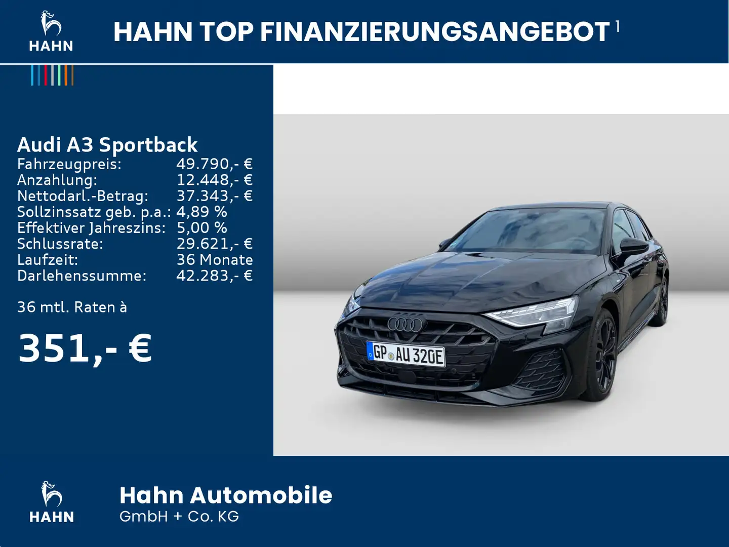 Audi A3 Audi A3 Sportback S line 45 TFSI e 200KW, Matrix Noir - 2