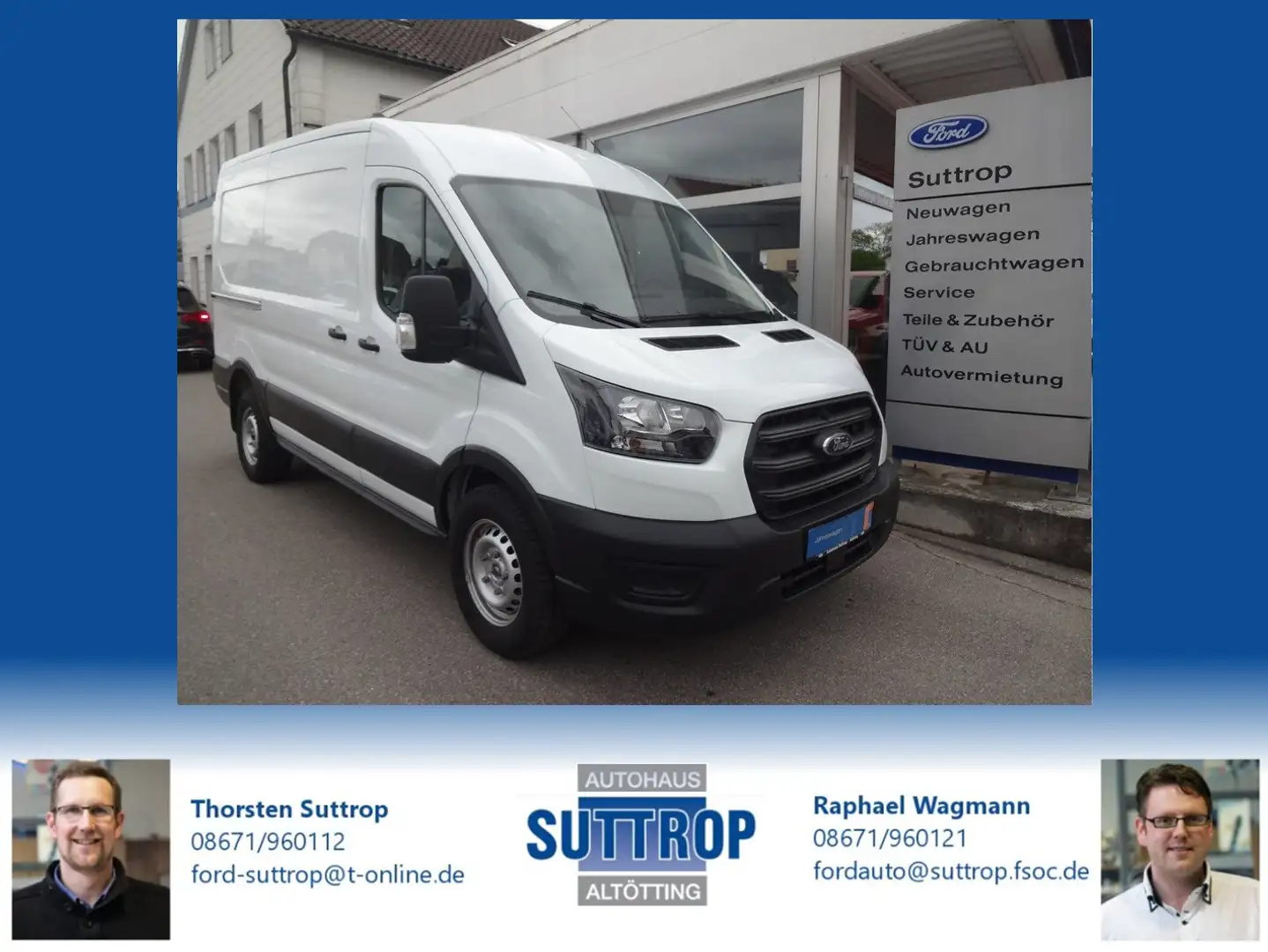 Ford Transit Basis Kasten 350 L2H2 Weiß - 1