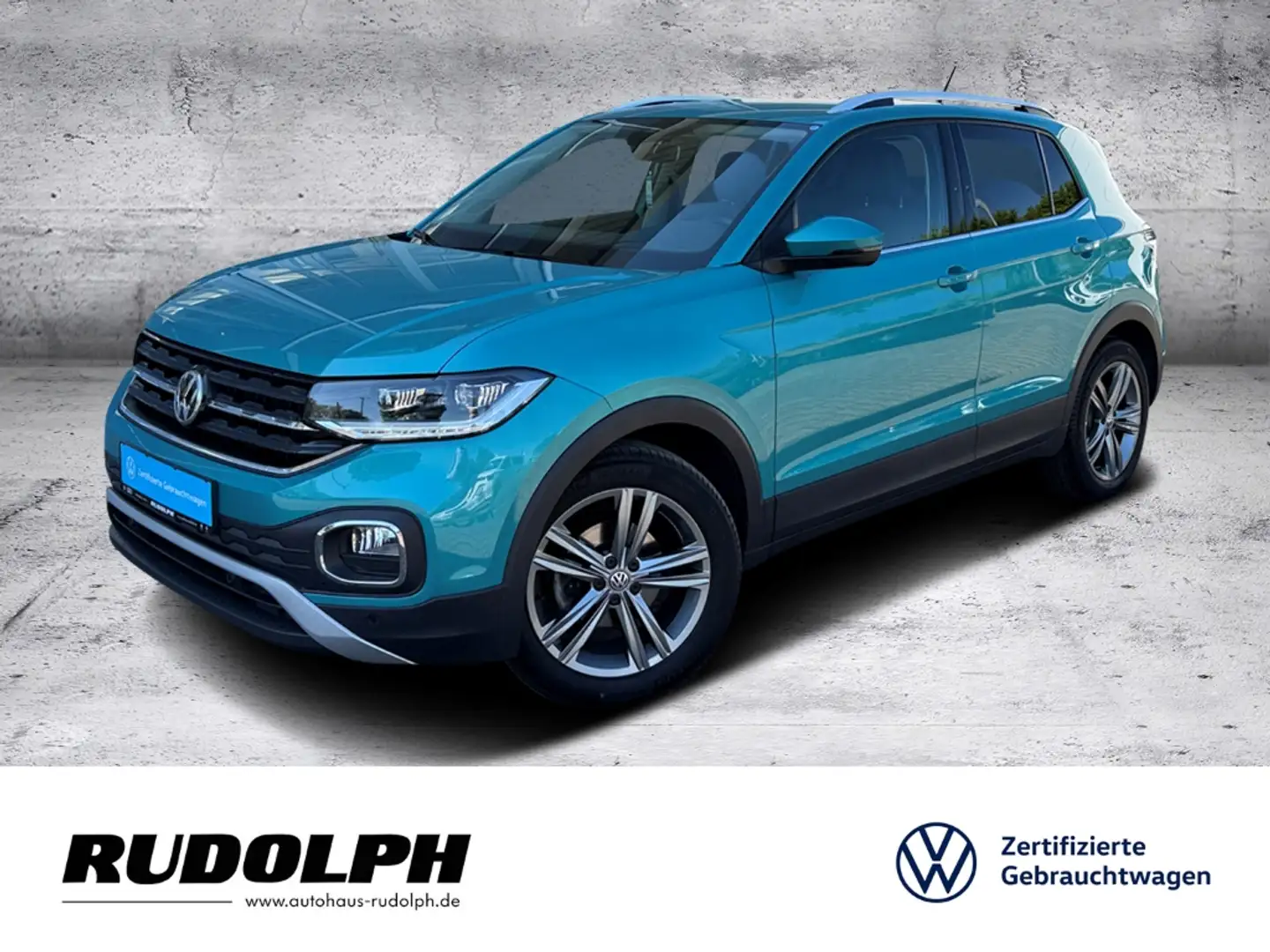 Volkswagen T-Cross 1.0 TSI Style DSG LED Navi AHK SHZ ACC Fernlichtas Grün - 1