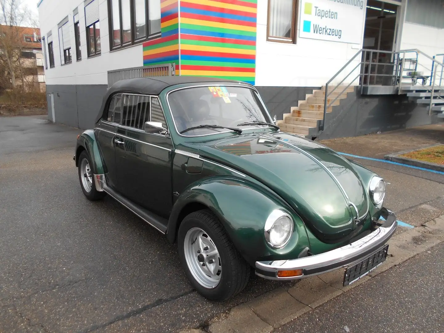 Volkswagen Käfer 1303 Cabrio, Deutsches Fahrzeug, 3. Hand, Verde - 1