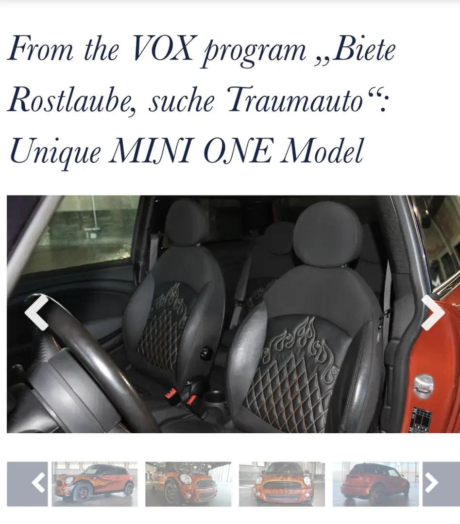 MINI One MINI UNIKAT. 10 jahre Vox Jubiläumsfolge Highligh - 2