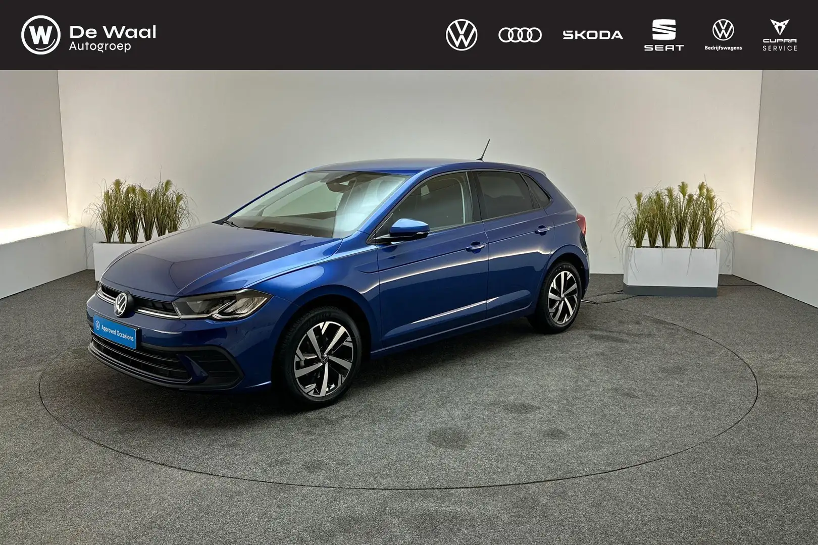 Volkswagen Polo 1.0 TSI 95pk Life | AppleCarplay/AndroidAuto, Acht Blauw - 1